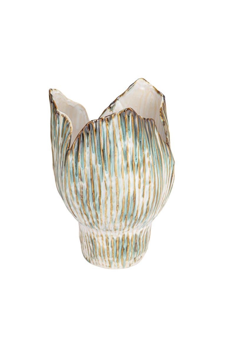 Storied Home Sculptural Vase, Main, color, Green