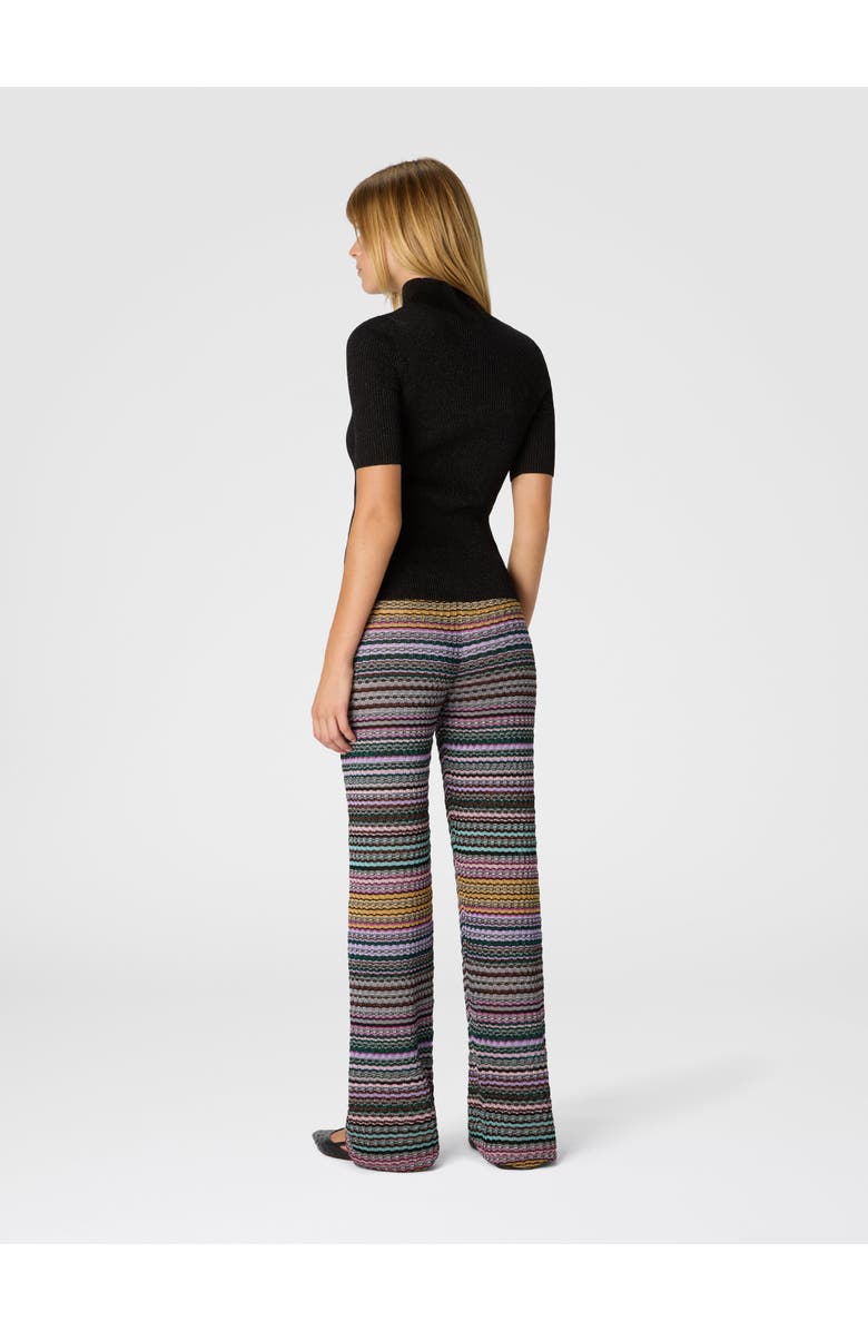Missoni Straight Long Pants With Stripes, Alternate, color, Multicoloured