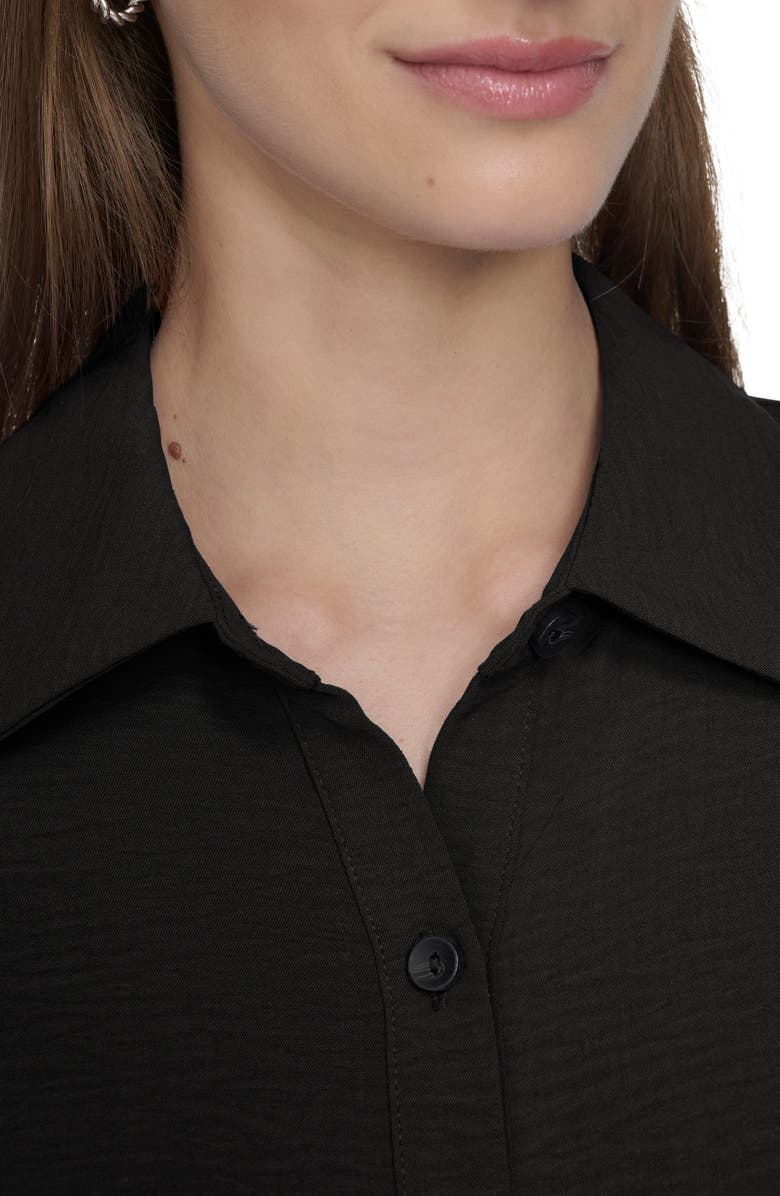 Calvin Klein Long Sleeve Gauze Shirtdress, Alternate, color, 