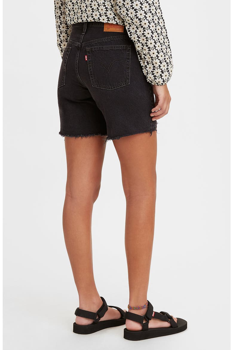 Levi's® 501® Mid Thigh Denim Shorts, Alternate, color, LUNAR BLACK