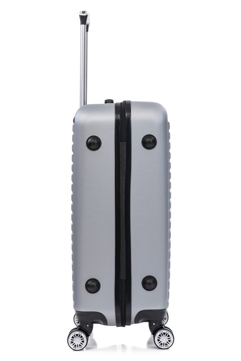 Quadric 3-Piece Hardside Spinner Luggage Set, Alternate, color, TITANIUM SILVER