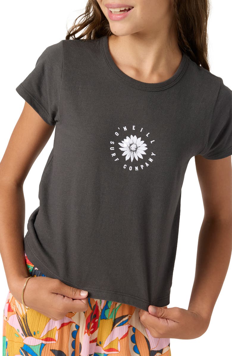 O'Neill Kids' Pacific Bloom Cotton Graphic T-Shirt, Alternate, color, 