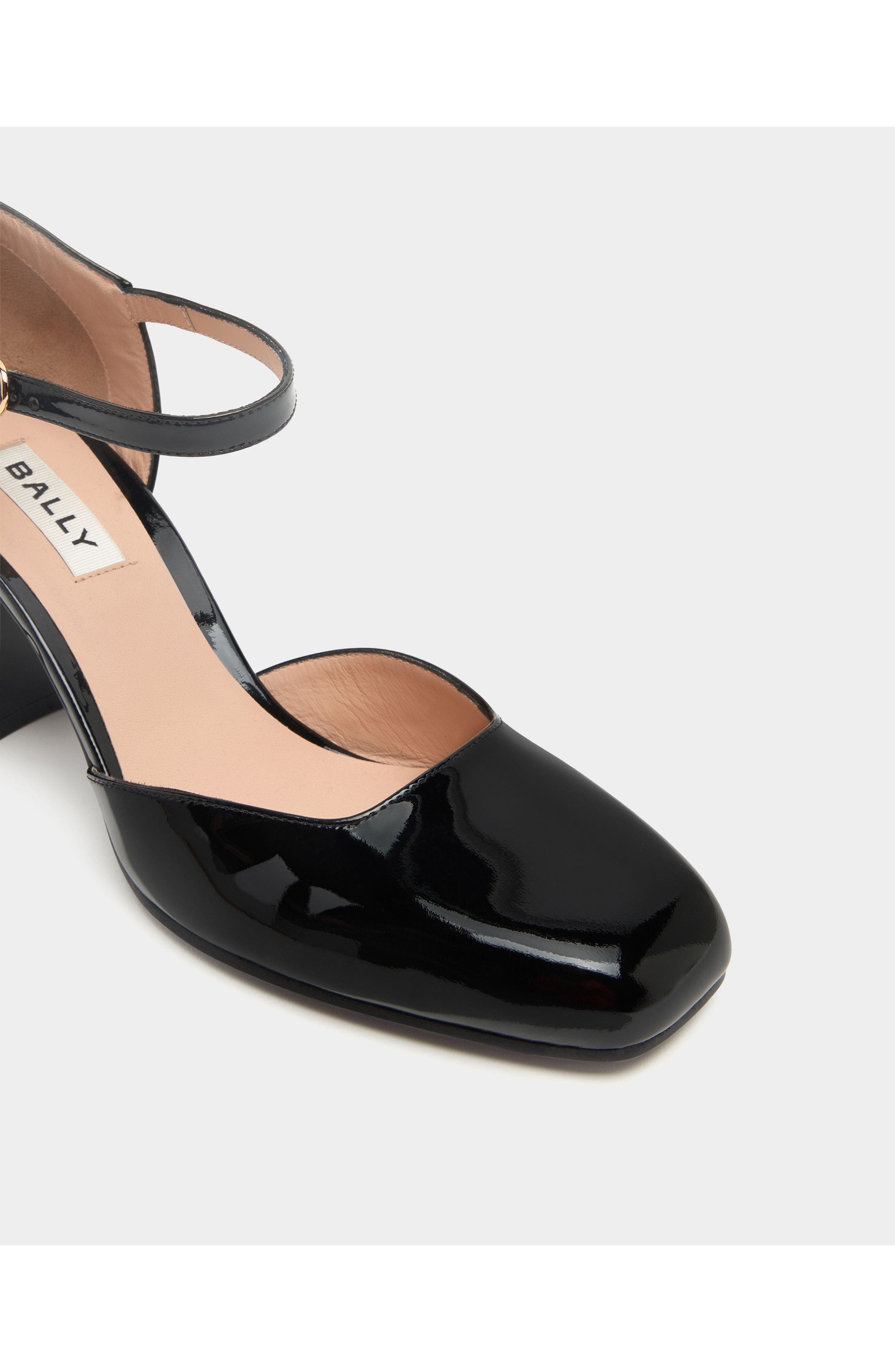 Bally Eclayr Pump in Andorra Leather, Alternate, color, Black