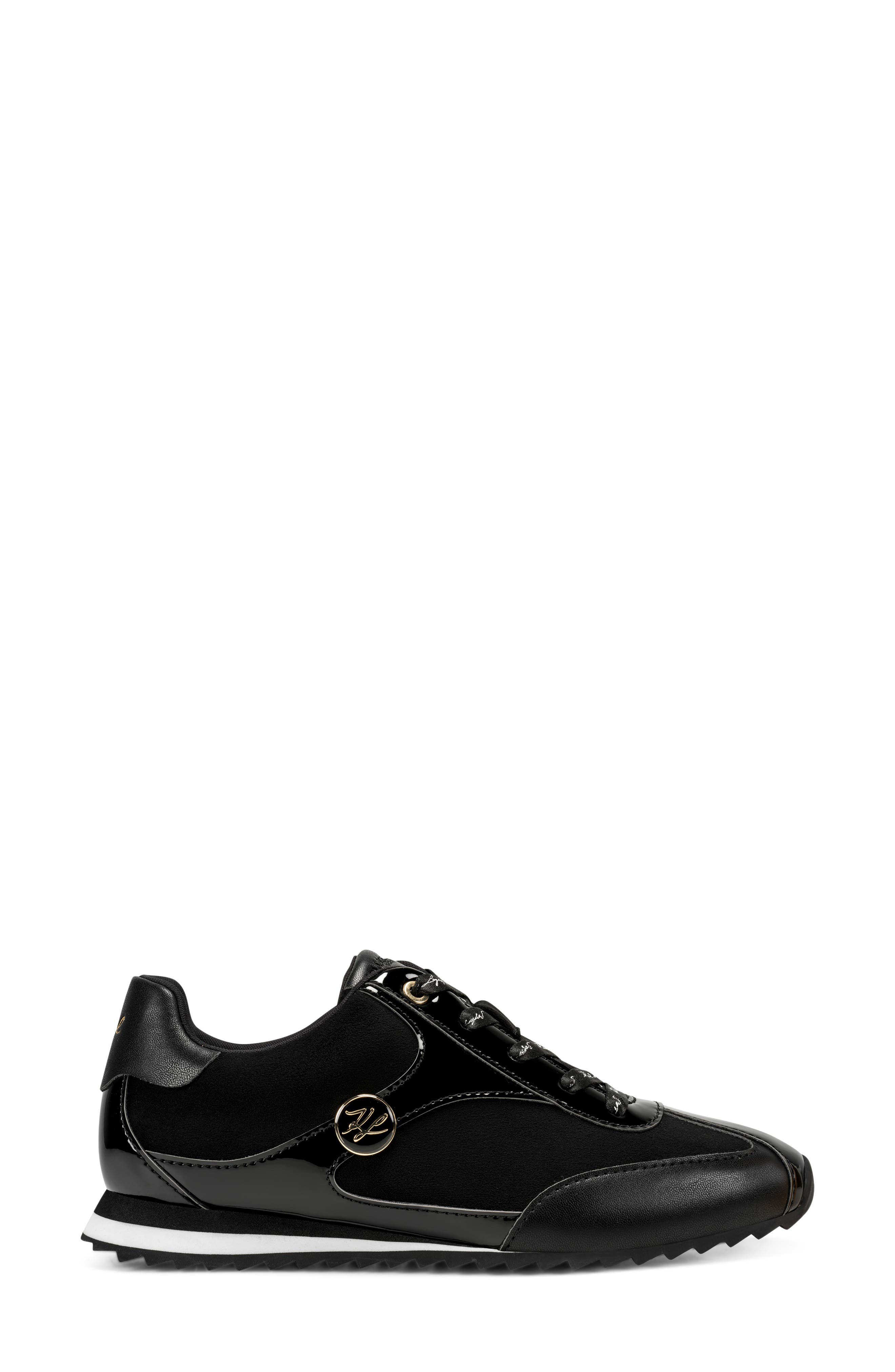 Arabella Lace Up Sneaker, Alternate, color, BLACK