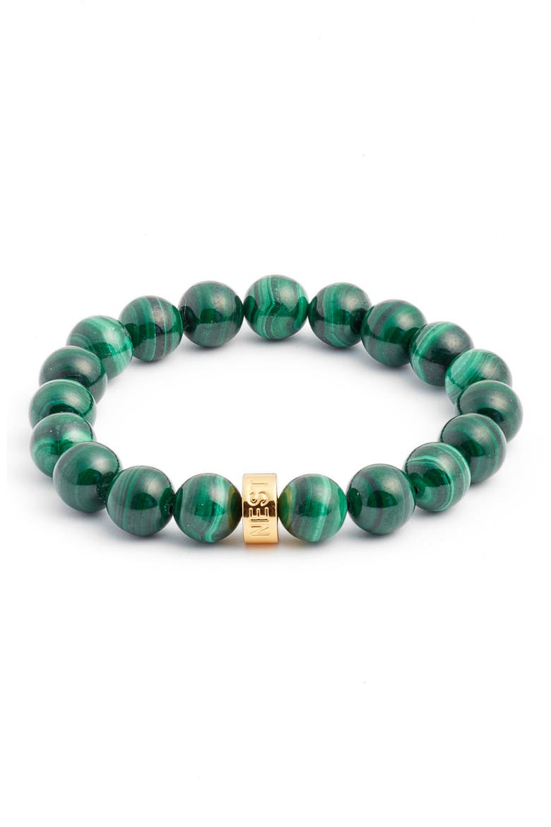 Malachite Stretch Bracelet, Main, color, MALACHITE