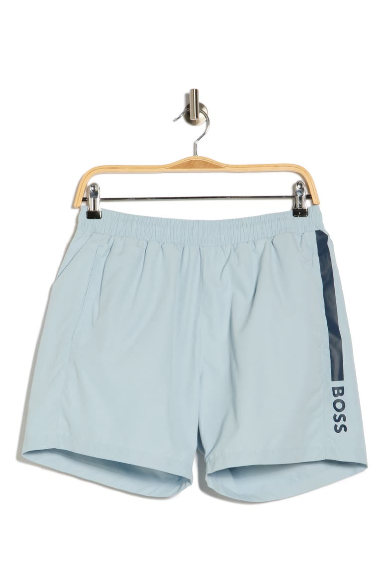 Dolphin Swim Trunks, Alternate, color, LIGHT/ PASTEL BLUE