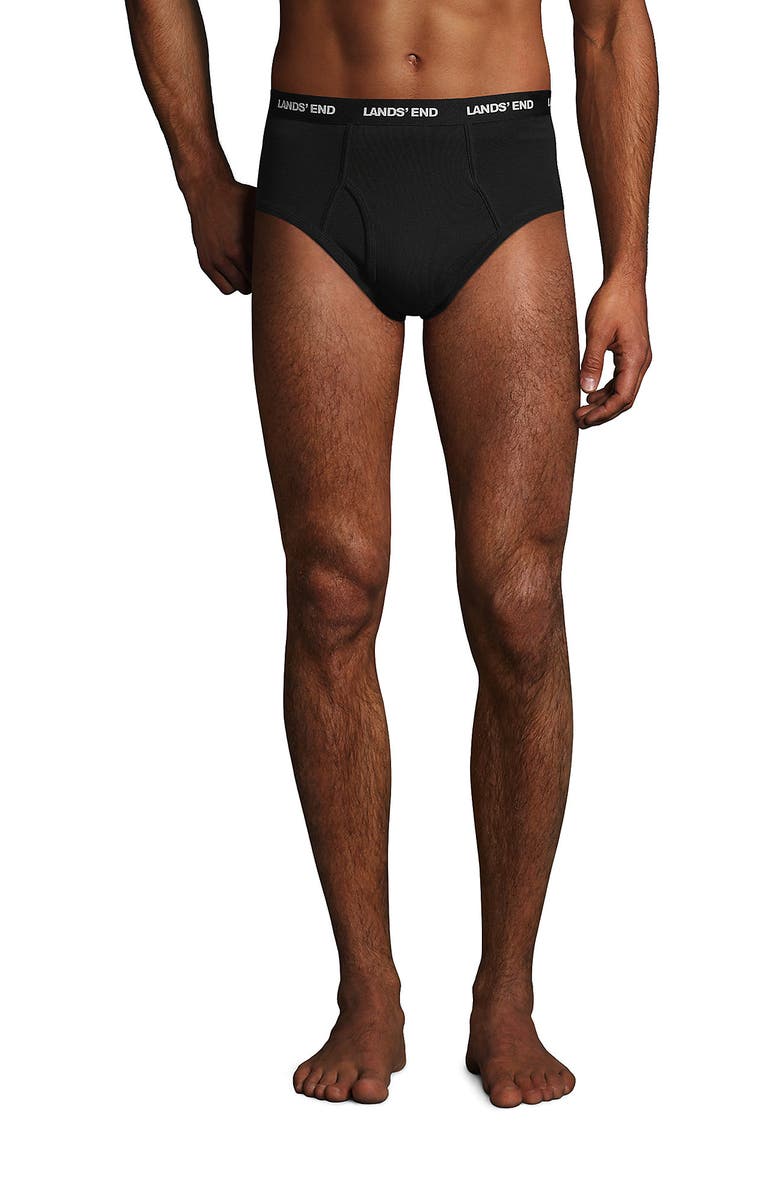 Lands' End Knit Briefs 3 Pack, Main, color, Black