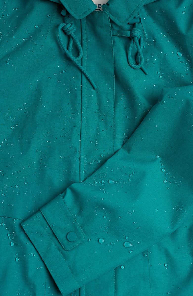 Seasalt Cornwall Cloudburst Waterproof Organic Cotton Coat, Alternate, color, Deep Dive