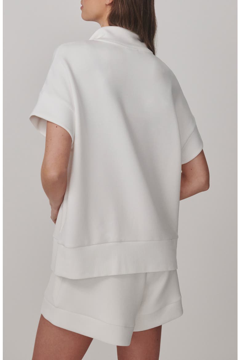 Ritchie Short Sleeve Half Zip, Alternate, color, WHITE