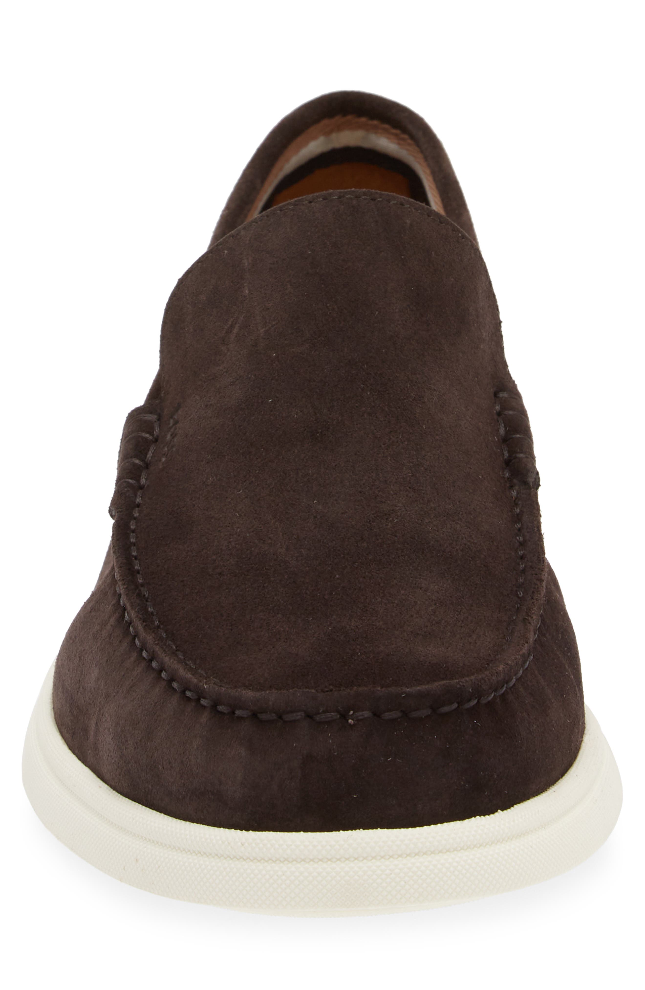 BOSS Sienne Moc Toe Loafer, Alternate, color, Dark Brown