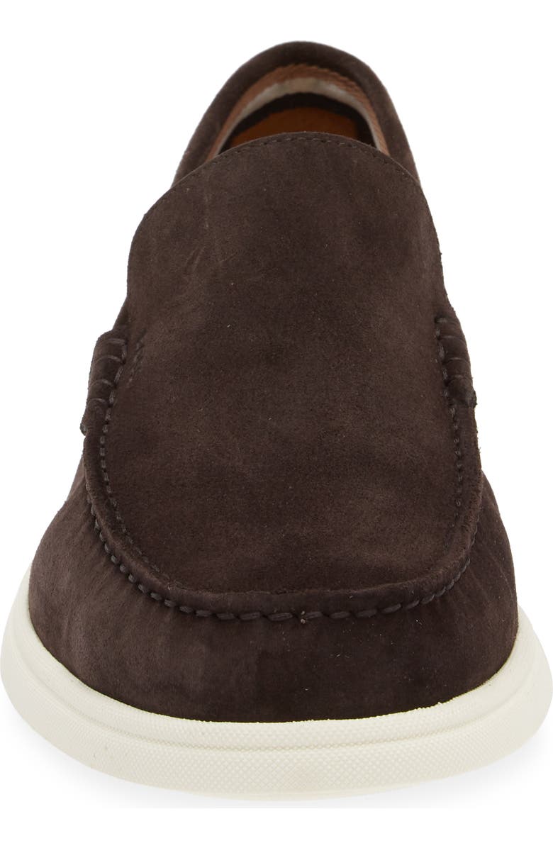 BOSS Sienne Moc Toe Loafer, Alternate, color, Dark Brown