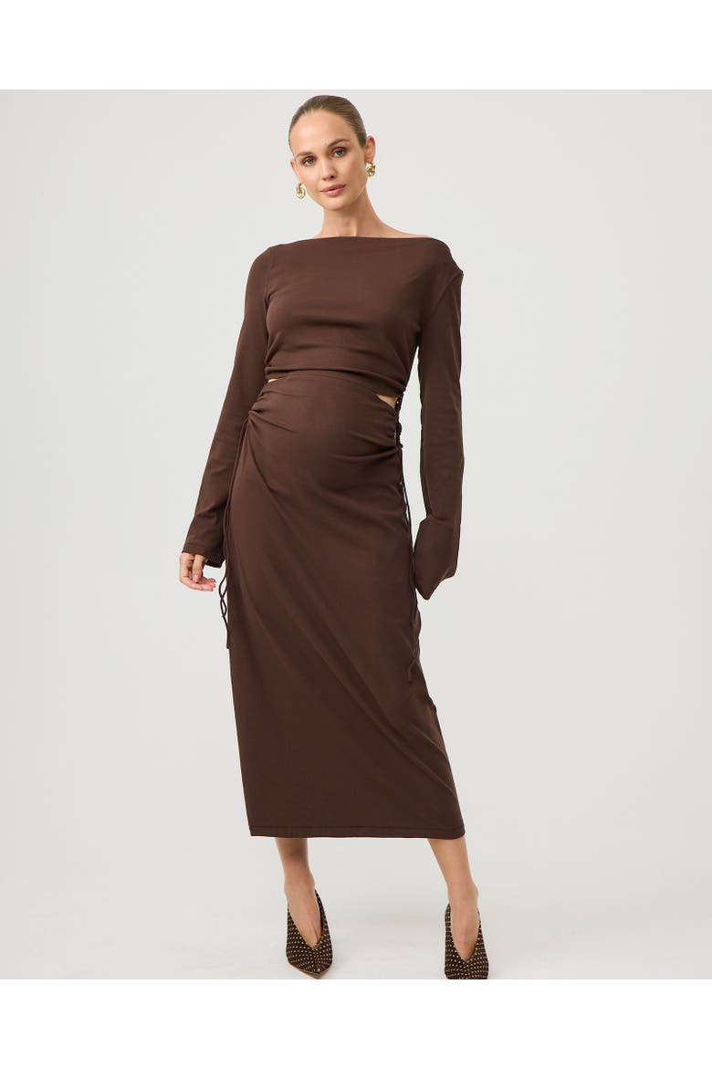 Aura Dress, Main, color, Brown
