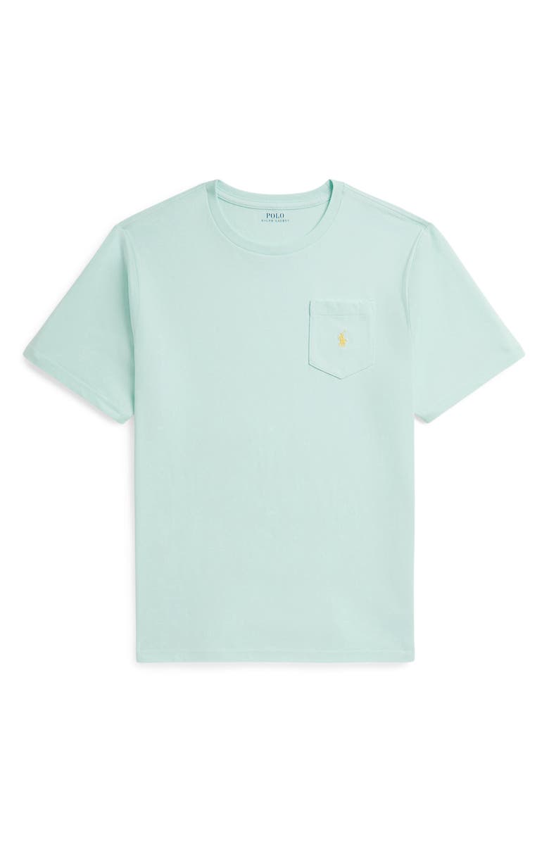 Polo Ralph Lauren Kids' Cotton Jersey Pocket T-Shirt, Main, color, Crystal Blue