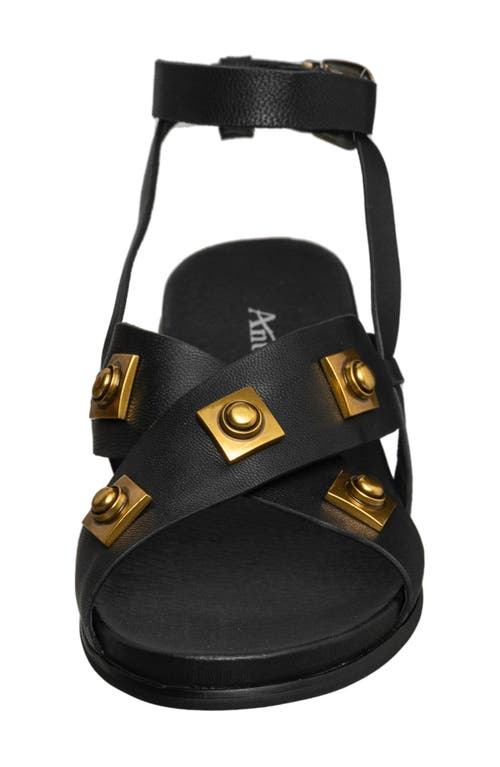 Antelope Reza Stud Sandal In Black