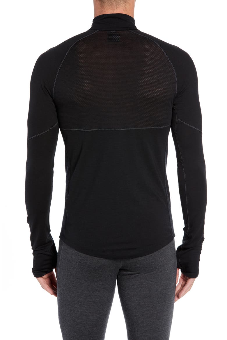 Bodyfitzone™ 150 Zone Long Sleeve Half Zip Top, Alternate, color, BLACK/ MINERAL