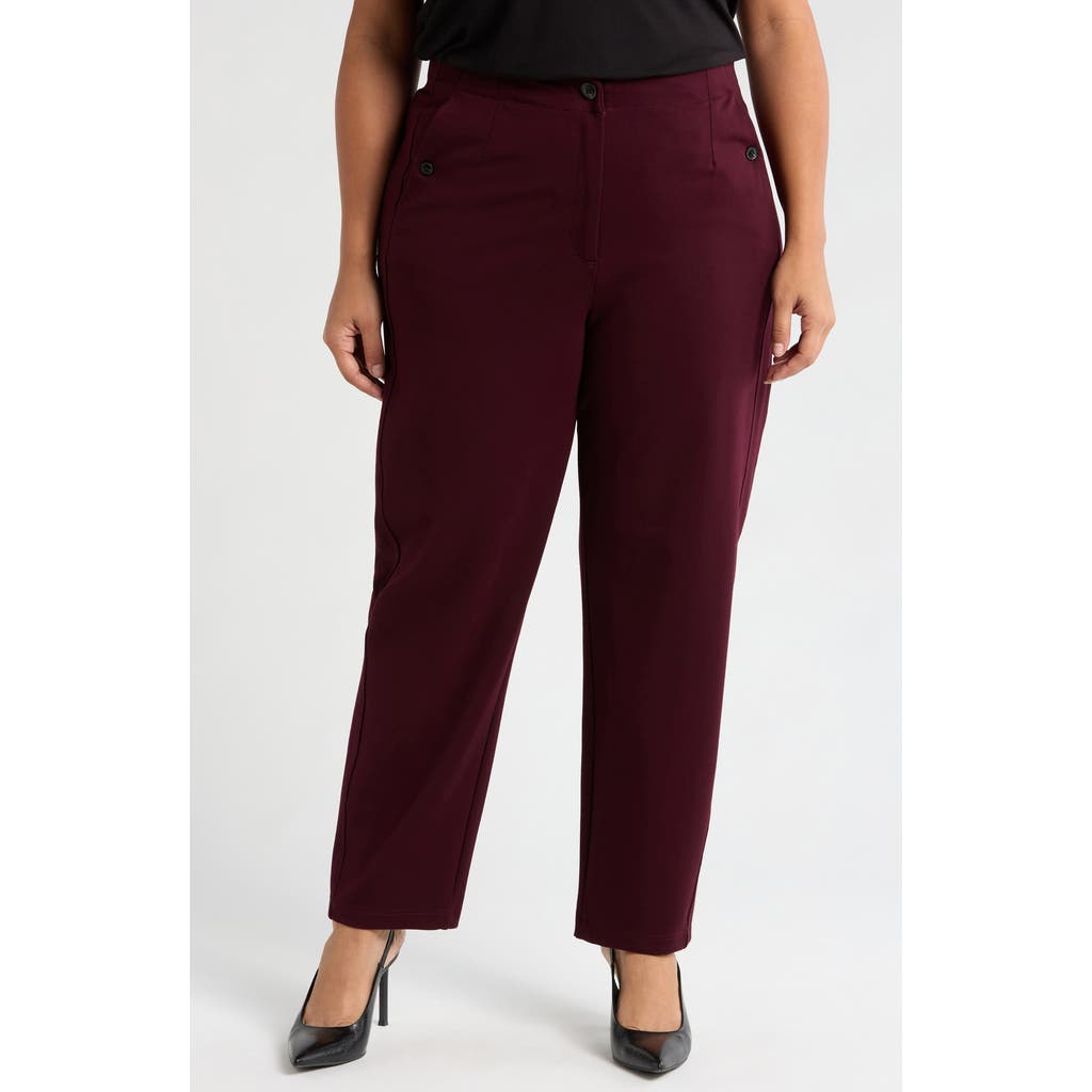 Universal Standard Audrey Ponte Pants in Black Cherry  product