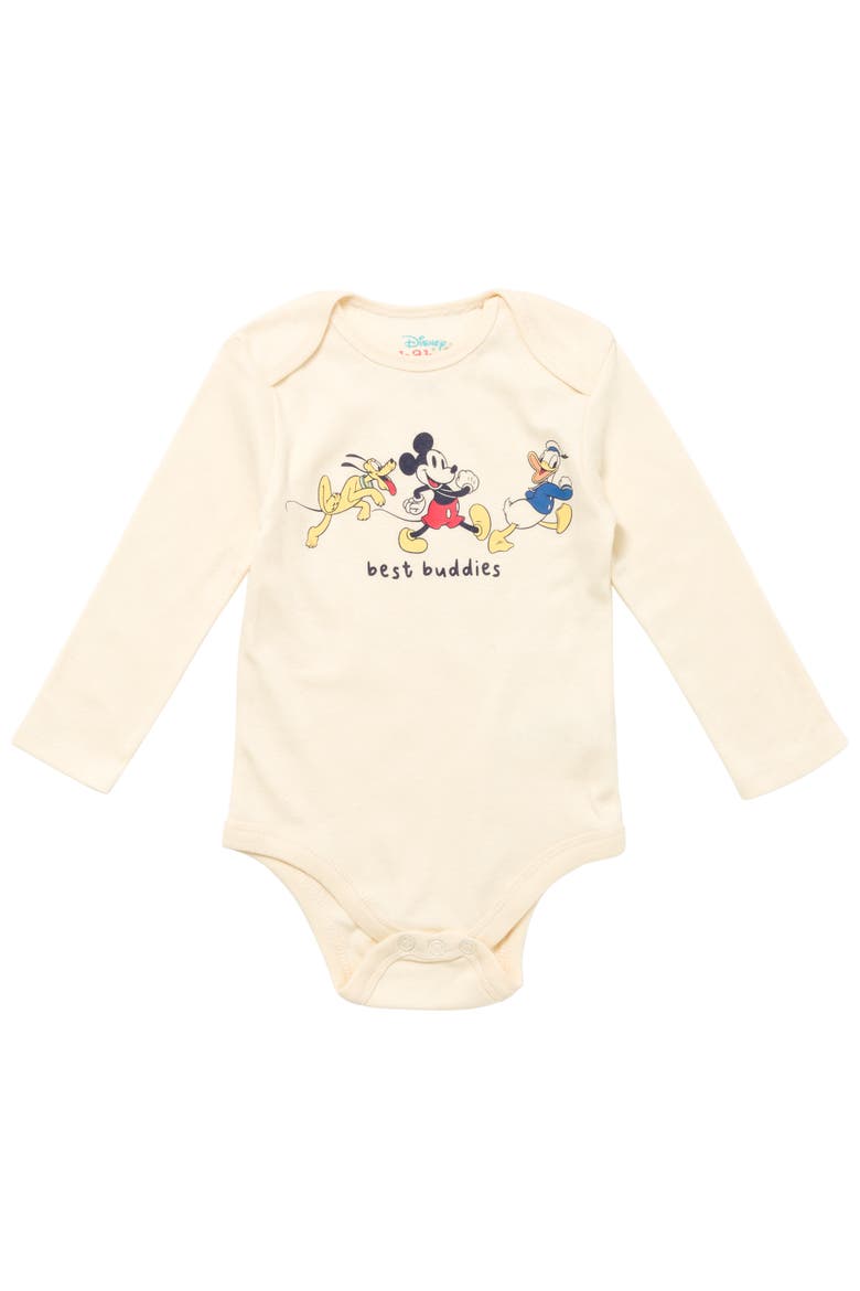 Mickey Mouse 5-Pack One Piece Bodysuits, Alternate, color, Mickey Blue