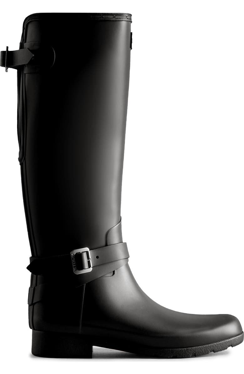 Hunter Refined Tall Waterproof Rain Boot, Alternate, color,