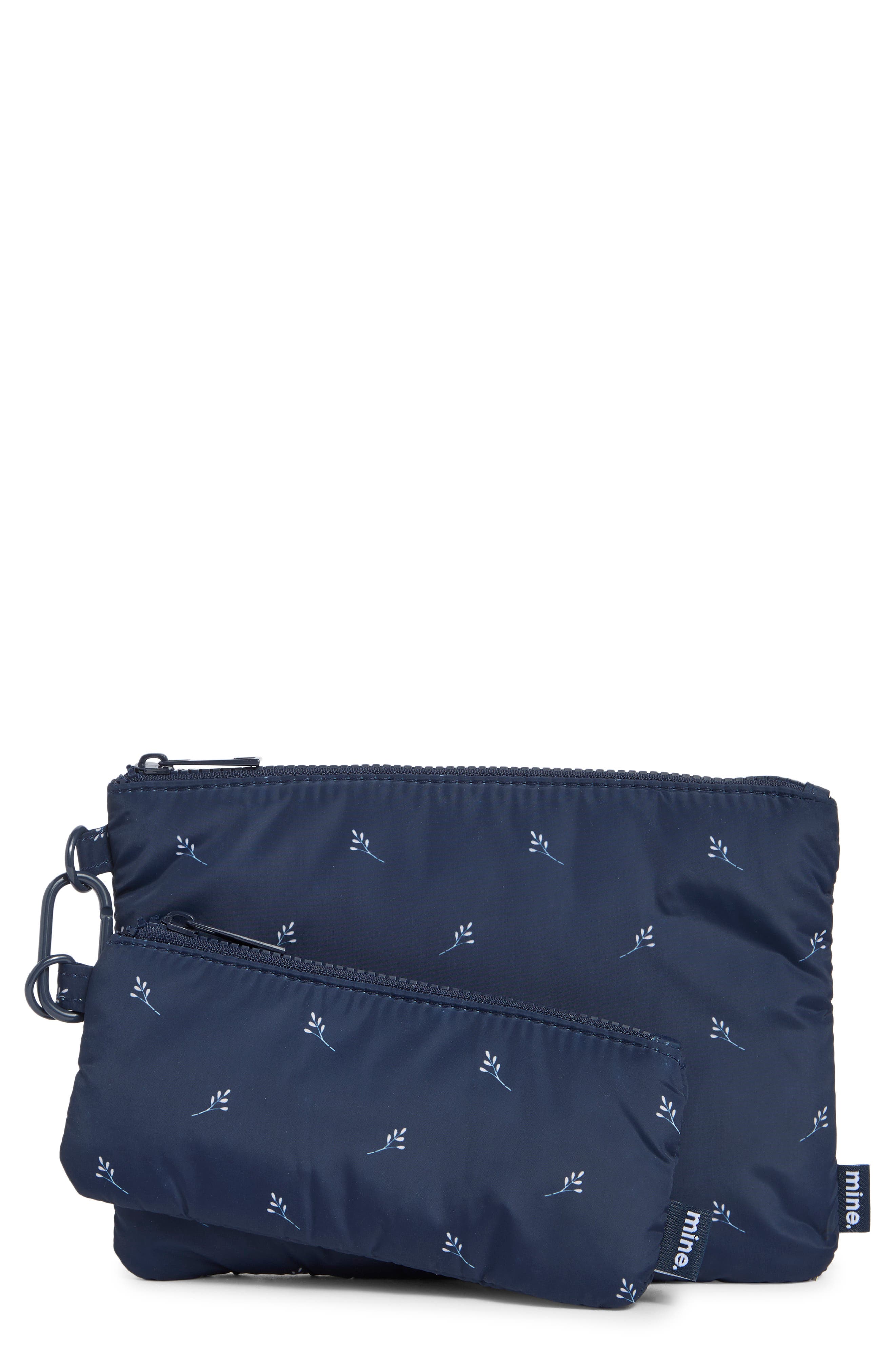 Set of 2 Pouches with Carabiner