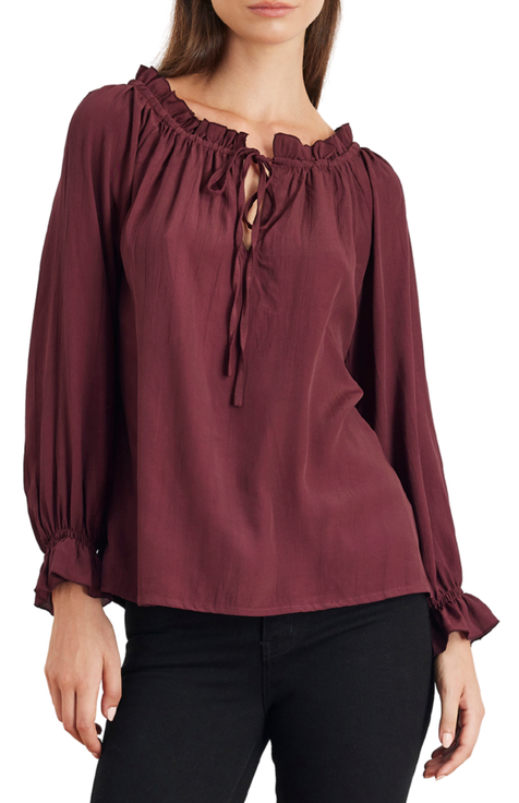Solid Esme Long Sleeve Top