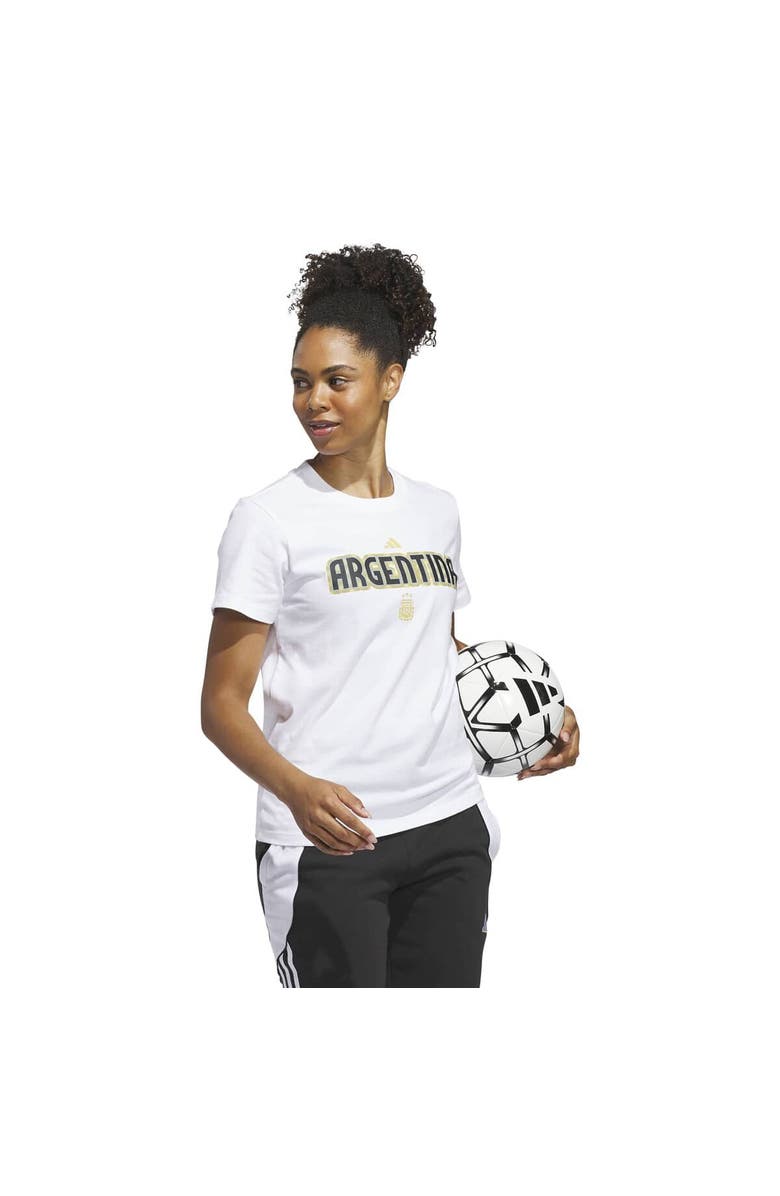 adidas Women's adidas White Argentina National Team Jersey Hook T-Shirt, Alternate, color, White