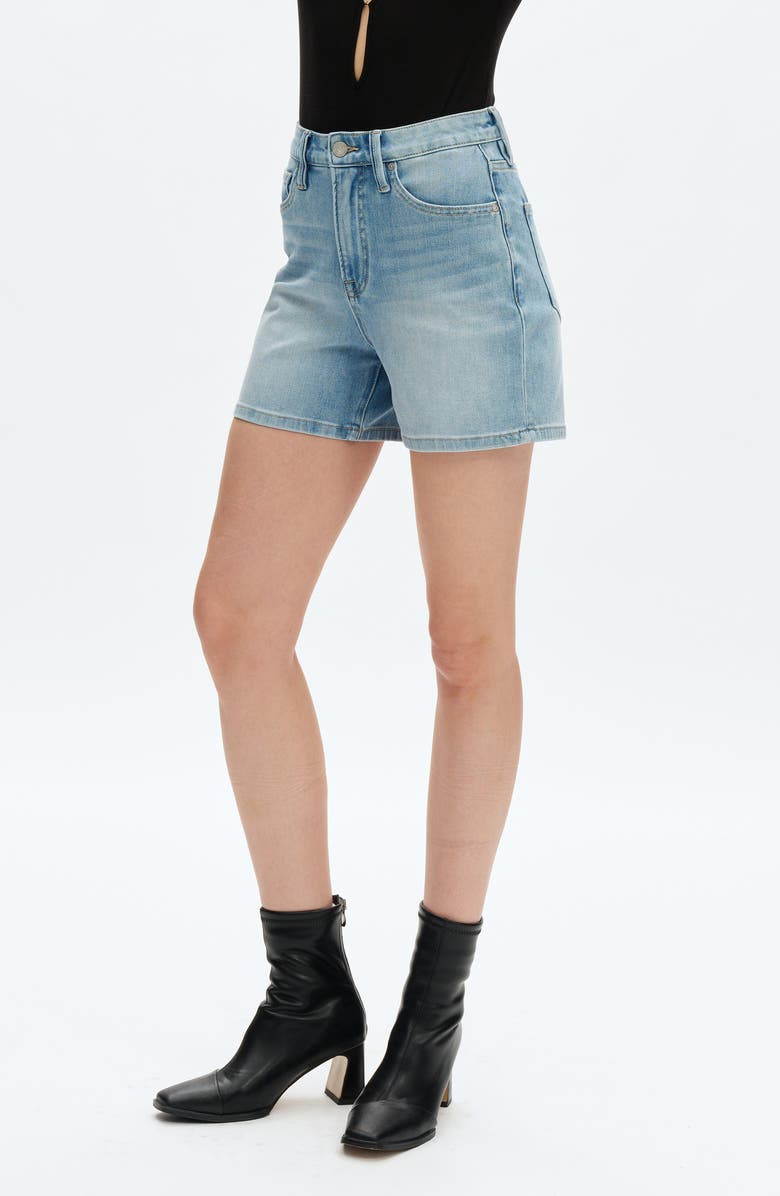 Bayeas Elowen High Waist Denim Shorts, Alternate, color, Light Blue