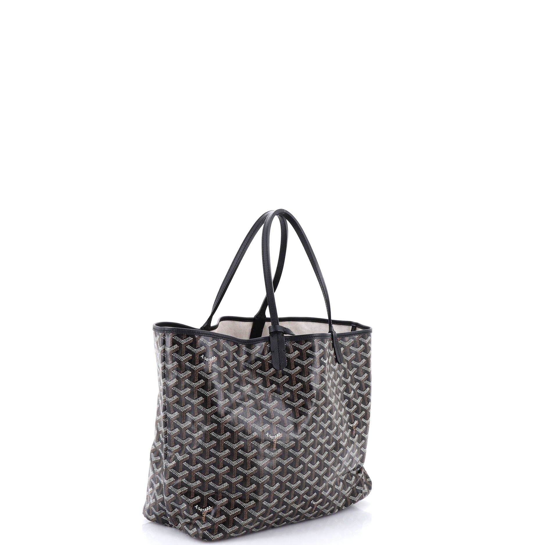Pre-Owned Goyard Saint Louis Tote Coated Canvas PM, Alternate, color, Black