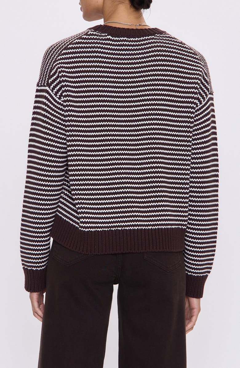 Pistola Aura Stripe Sweater, Alternate, color, Mocha