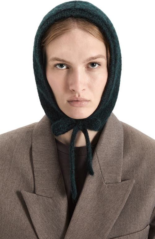Hyer Goods Upcycled Alpaca Wool Tie Balabonnet In Green