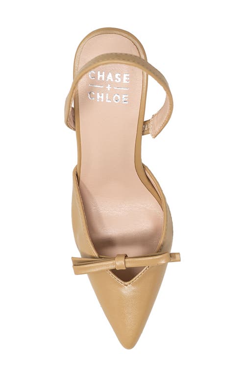 CHASE & CHLOE CHASE AND CHLOE CAMILLA SLINGBACK POINTED TOE PUMP 