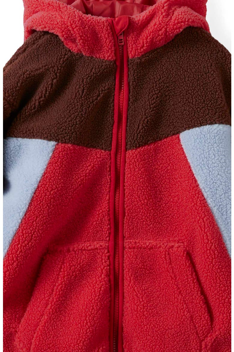 Kid's Eli Soft Fleece Jacket, Alternate, color, Rocky Road Varsity Red Cloud
