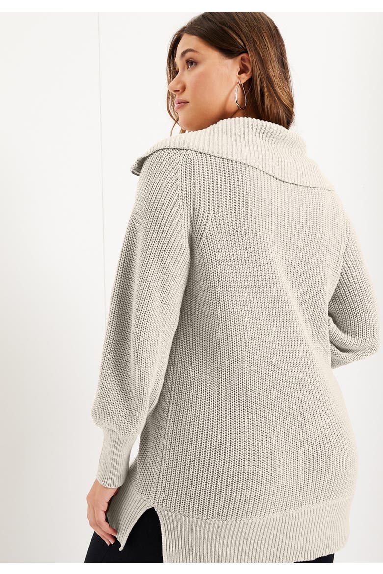 Half Zip Sweater, Alternate, color, SOFT BLUSH