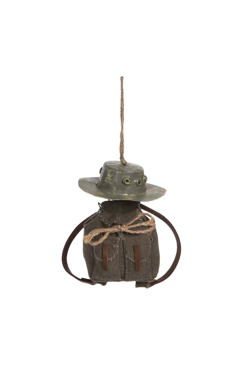 Hiking Sports Set Christmas Tree Ornament, Main, color, Green