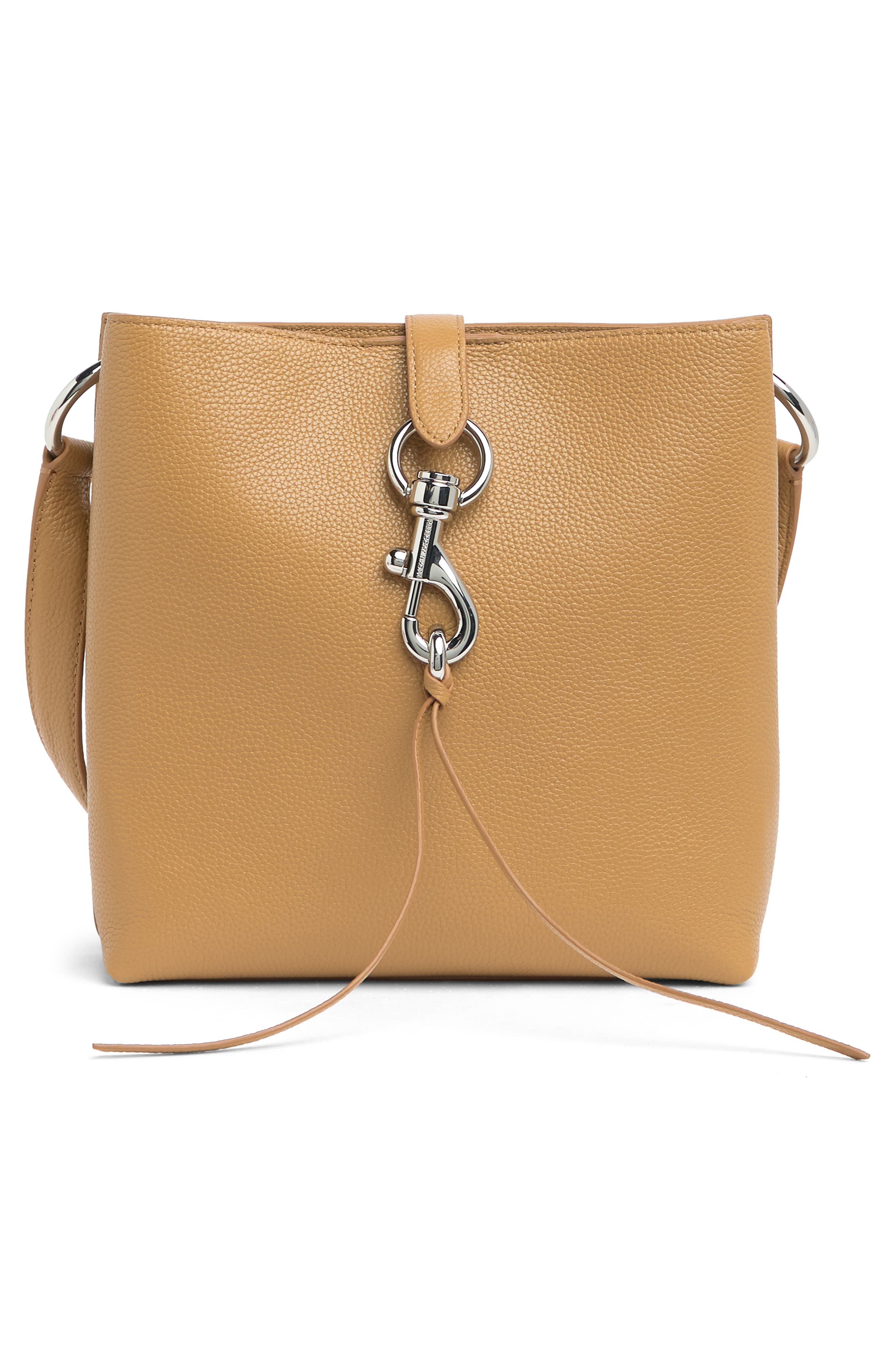 Rebecca Minkoff Megan Small Leather Feed Bag, Main, color, 