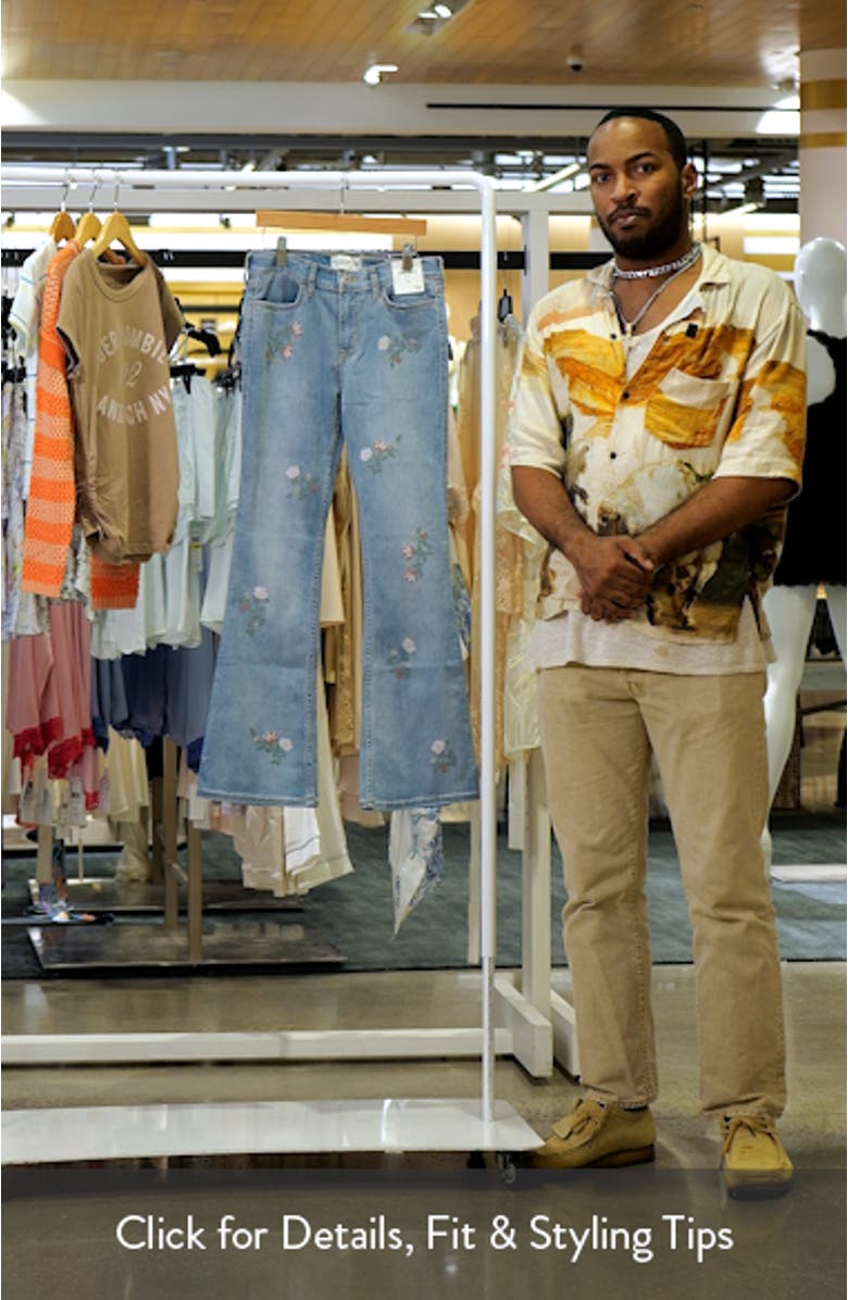 Kids' High Waist Flare Leg Jeans, sales video thumbnail