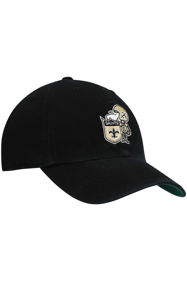 Men's '47 Black New Orleans Saints Legacy Franchise Fitted Hat, Alternate, color, Black
