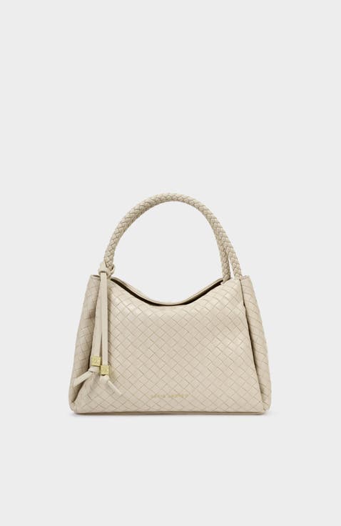 Nova Woven Texture Top Handle Bag