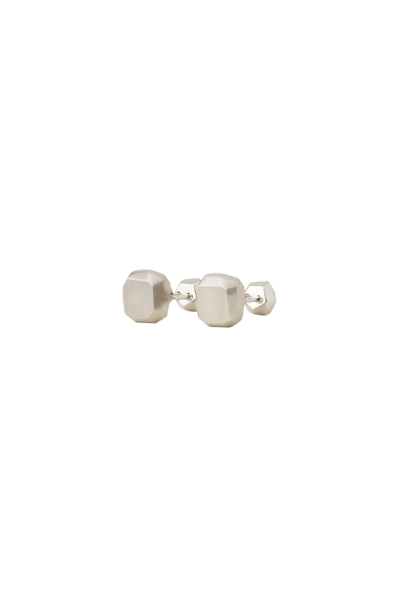 ROCKS CUFFLINKS, Alternate, color, Rutenium