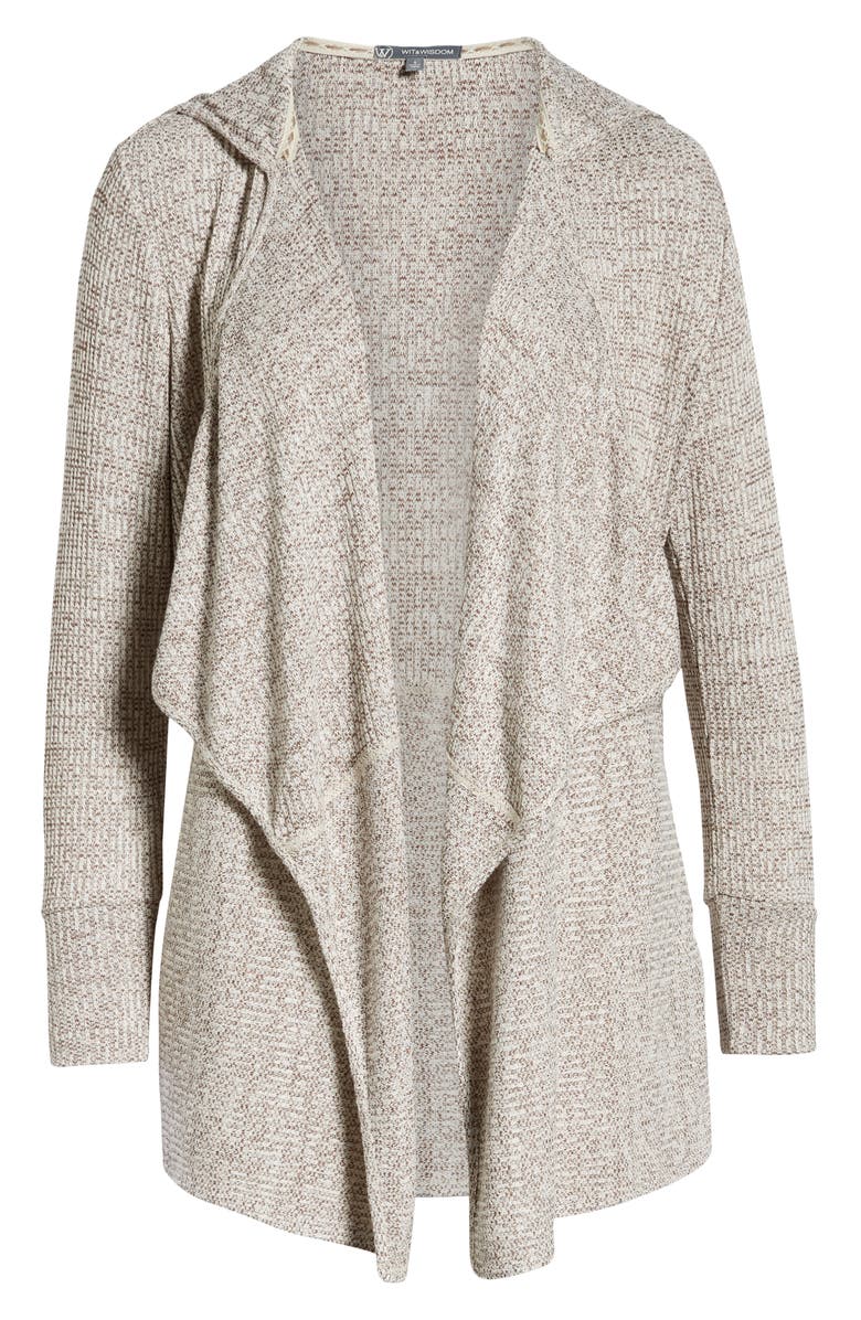 Wit & Wisdom Waterfall Hoodie Cardigan, Alternate, color,