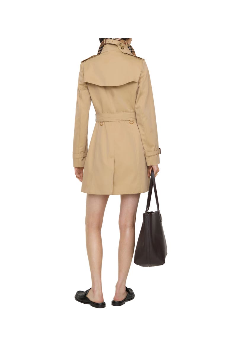 Burberry Short Chelsea Heritage Trench Coat, Alternate, color, Honey Beige