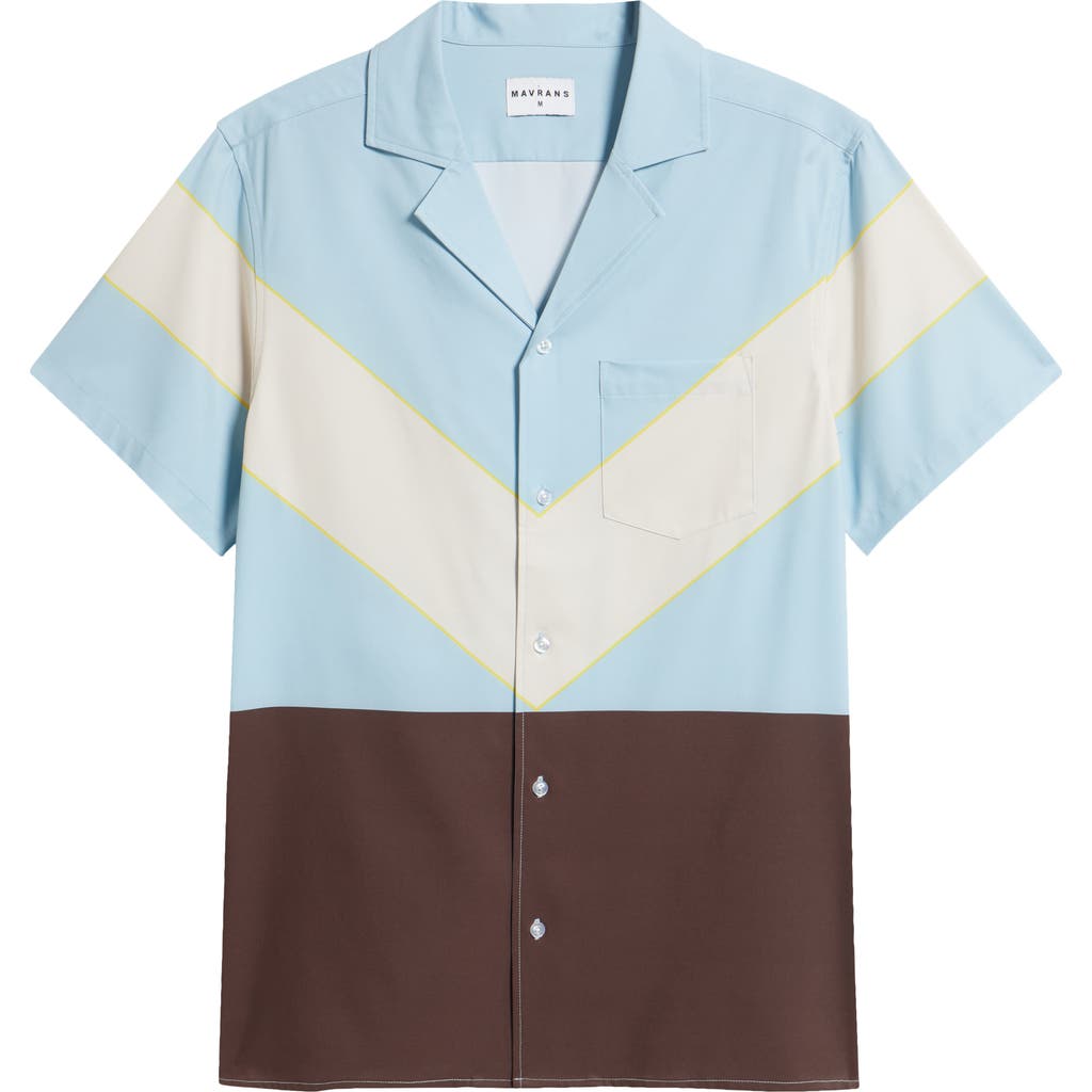 Mavrans Heritage Weekend Button-up Shirt In Blue