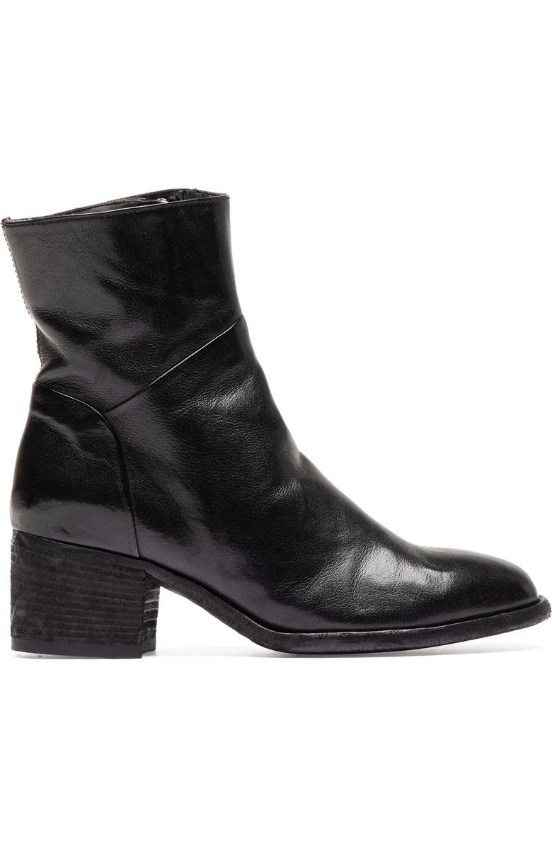 Officine Creative Denner 107 Leather Almond-Toe Bootie, Alternate, color, Black