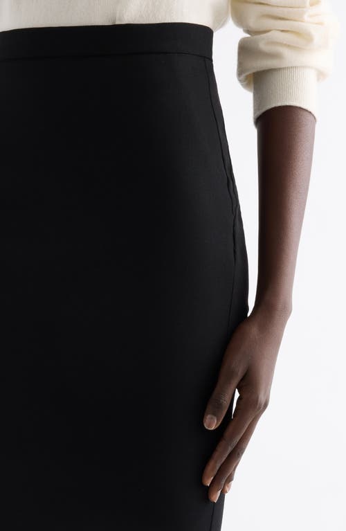 Givenchy Tailored High-waisted Midi Skirt With Back Pleats In Black