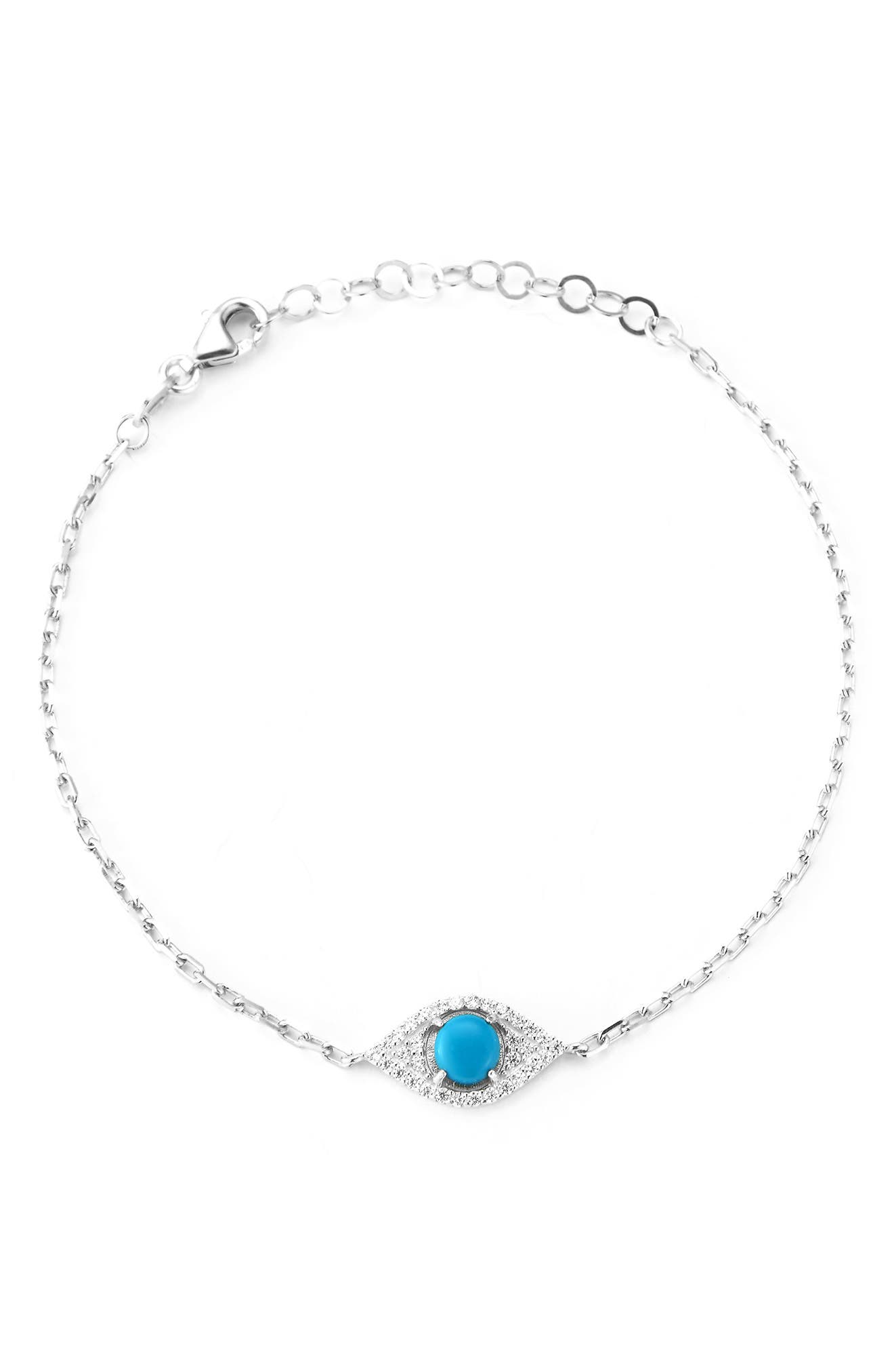 GLAZE JEWELRY CZ Evil Eye Chain Bracelet