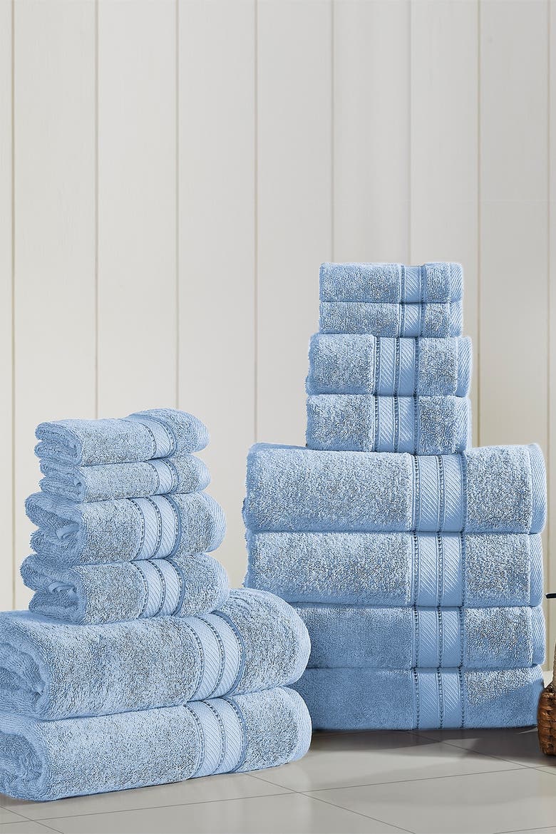 SpunLoft 18-Piece Towel Set, Main, color, BLUE