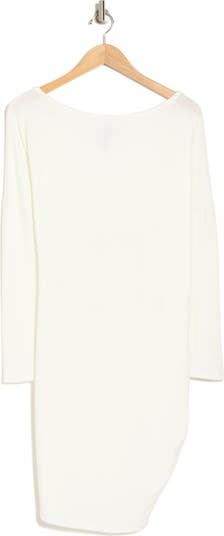 One-Shoulder Long Sleeve Jersey Dress