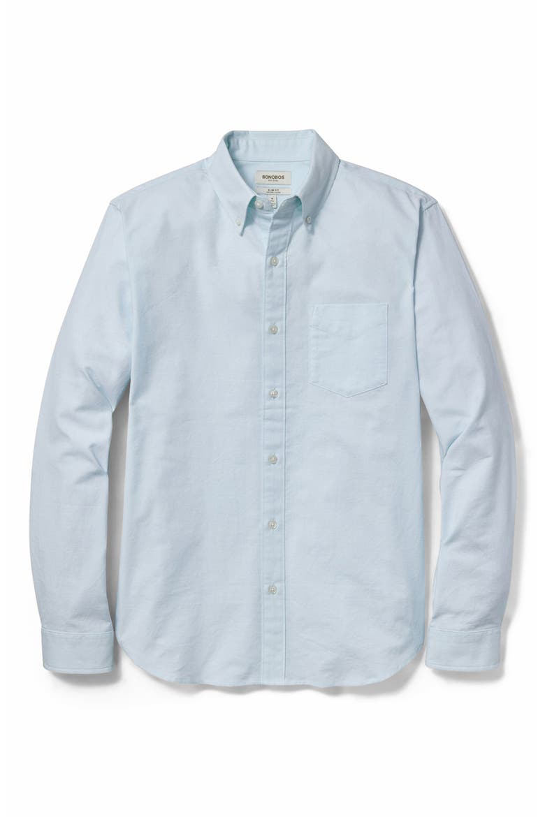 Everyday Slim Fit Oxford Shirt, Alternate, color, SEAGLASS BLUE