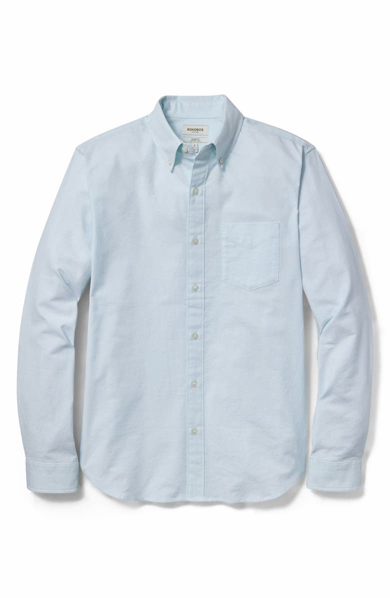 Bonobos Everyday Slim Fit Oxford Shirt, Alternate, color, Seaglass Blue