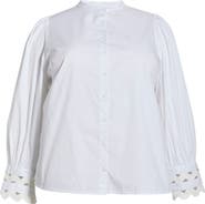 SUGARLIPS Ziana Cotton Poplin Button-Up Shirt