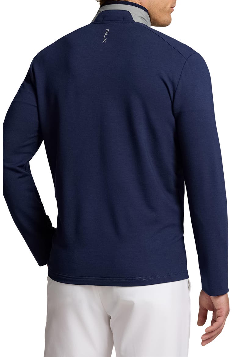 Performance Mixed Media Jacket, Alternate, color, REFINED NAVY/ PEAK GREY
